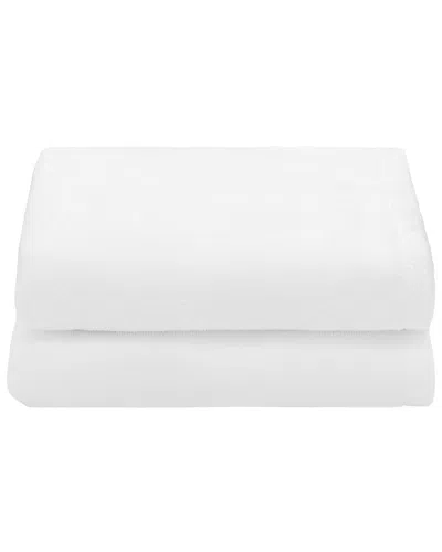 Linum Home Textiles 100% Turkish Cotton Ediree Hand Towels (set Of 2) In White