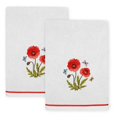 Linum Home Textiles 2 Piece Turkish Cotton Bath Towel Set In Silver