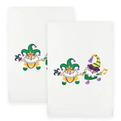 Linum Home Textiles 2 - Piece Turkish Cotton Hand Towel Same-size Set Guest Room Case Pack In White