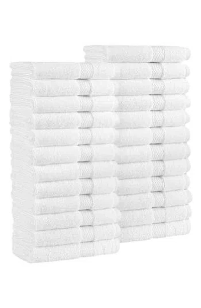 Linum Home Textiles 24-pack Anovia Cotton Washcloths In White