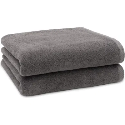 Linum Home Textiles 2-pack Ediree Cotton Bath Towel Set In Gray