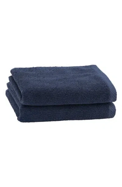 Linum Home Textiles 2-pack Ediree Cotton Fingertip Towel Set In Blue