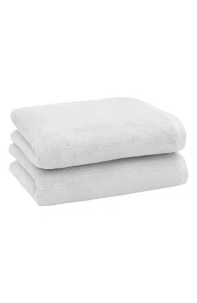 Linum Home Textiles 2-pack Ediree Cotton Hand Towel Set In Silver