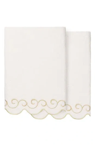 Linum Home Textiles 2-piece Simplicity Turkish Cotton Bath Towel Set In Multi