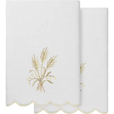 Linum Home Textiles 2-piece Whitney Turkish Cotton Bath Towel Set In Multi