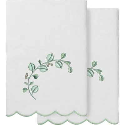 Linum Home Textiles 2-piece Wild Branch Turkish Cotton Bath Towel Set In Multi
