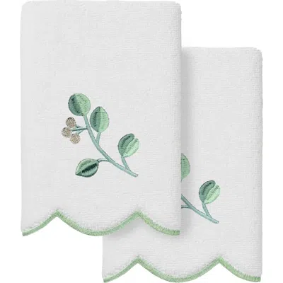 Linum Home Textiles 2-piece Wild Branch Turkish Cotton Fingertip Towel Set In Multi