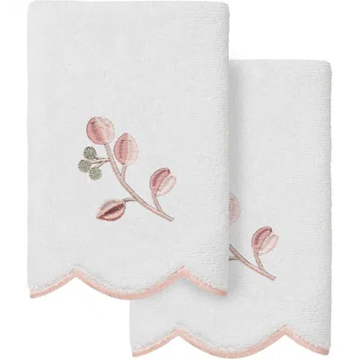Linum Home Textiles 2-piece Wild Branch Turkish Cotton Fingertip Towel Set In Multi