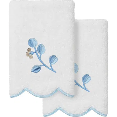 Linum Home Textiles 2-piece Wild Branch Turkish Cotton Fingertip Towel Set In Multi