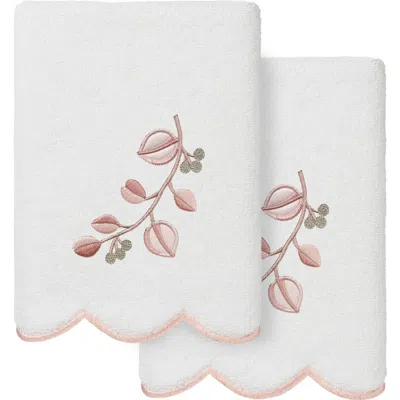 Linum Home Textiles 2-piece Wild Branch Turkish Cotton Hand Towel Set In Multi