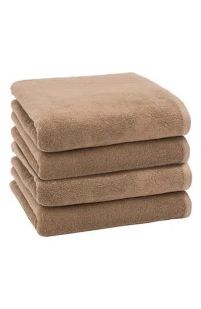 Linum Home Textiles 3-pack Ediree Cotton Bath Towel Set In Brown