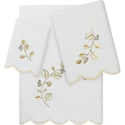 Linum Home Textiles 3-piece Wild Branch Turkish Cotton Towel Set In Multi