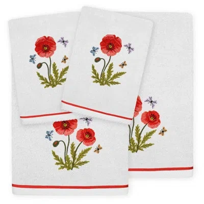 Linum Home Textiles 4 Piece Turkish Cotton Towel Set In Silver