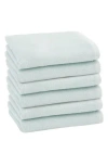 Linum Home Textiles 6-pack Ediree Cotton Fingertip Towel Set In Blue