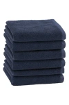 Linum Home Textiles 6-pack Ediree Cotton Fingertip Towel Set In Blue