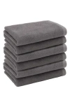 Linum Home Textiles 6-pack Ediree Cotton Fingertip Towel Set In Gray