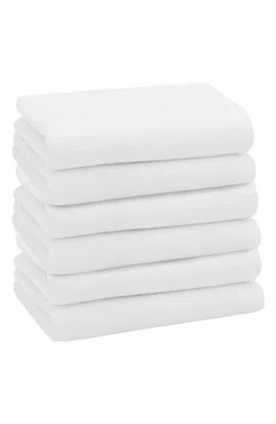 Linum Home Textiles 6-pack Ediree Cotton Fingertip Towel Set In White