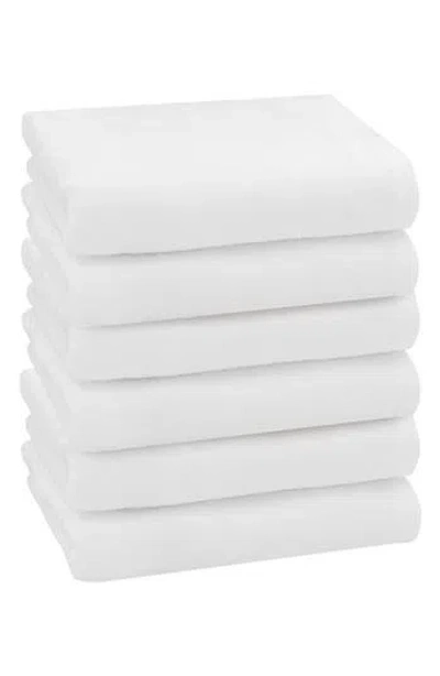 Linum Home Textiles 6-pack Ediree Cotton Hand Towel Set In White