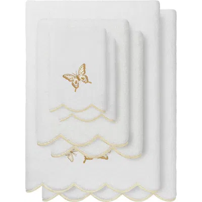 Linum Home Textiles 6-piece Brittney Embroidered Turkish Cotton Towel Set In Multi