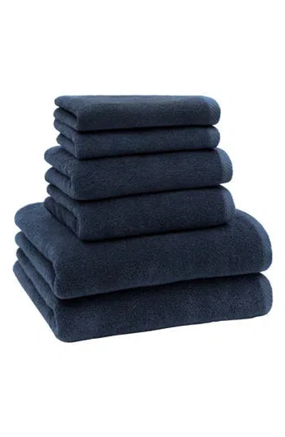 Linum Home Textiles 6-piece Ediree Cotton Towel Set In Blue