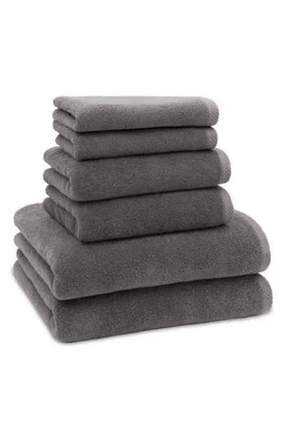 Linum Home Textiles 6-piece Ediree Cotton Towel Set In Gray