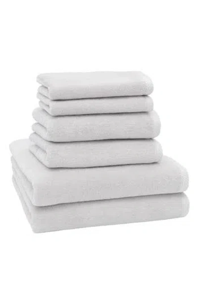 Linum Home Textiles 6-piece Ediree Cotton Towel Set In Silver