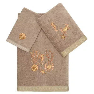 Linum Home Textiles Aaron 3-pc. Bath Towel Set In Brown