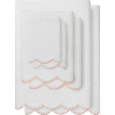 Linum Home Textiles Adornia Scallop 6-piece Towel Set In Multi