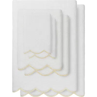 Linum Home Textiles Adornia Scallop 6-piece Towel Set In Multi