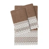 Linum Home Textiles Aiden Embellished 3-pc. Bath Towel Set In Brown