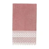Linum Home Textiles Aiden Embellished Embellished Bath Towel In Pink