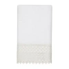 Linum Home Textiles Aiden Embellished Embellished Bath Towel In White