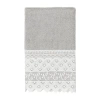 Linum Home Textiles Aiden Embellished Hand Towel In Gray