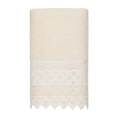 Linum Home Textiles Aiden Embellished Hand Towel In Neutral