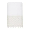 Linum Home Textiles Aiden Embellished Hand Towel In White