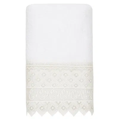 Linum Home Textiles Aiden Turkish Cotton Hand Towel In White