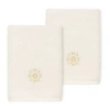 Linum Home Textiles Alyssa 2-pc. Embellished Washcloth In Sand