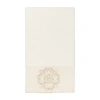 Linum Home Textiles Alyssa Embellished Embellished Medallion Bath Towel In Sand