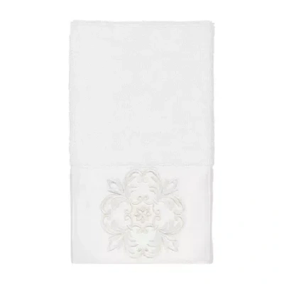 Linum Home Textiles Alyssa Embellished Hand Towel In White