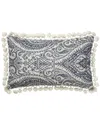 Linum Home Textiles Anchor Blue Lumbar Pillow Cover In Blue