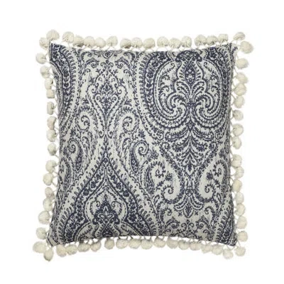 Linum Home Textiles Anchor Pillow Cover Anchor Decorative Square Pillow Cover In Blue