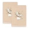 Linum Home Textiles Angel Embroidered 2-pc. Hand Towel In Sand