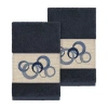 Linum Home Textiles Annabelle 2-pc. Embellished Hand Towel In Blue