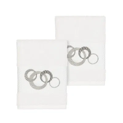 Linum Home Textiles Annabelle Turkish Cotton Washcloth In White