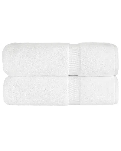 Linum Home Textiles Anovia 2pc Bath Towel Set In White