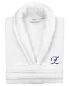Linum Home Textiles Anovia Personalized Velour Bathrobe In White