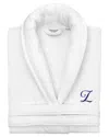 Linum Home Textiles Anovia Personalized Velour Bathrobe In White