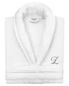 Linum Home Textiles Anovia Personalized Velour Bathrobe In White