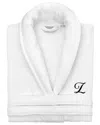 Linum Home Textiles Anovia Personalized Velour Bathrobe In White