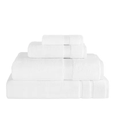 Linum Home Textiles Anovia Turkish Cotton Oversized 4-piece Towel Set In White